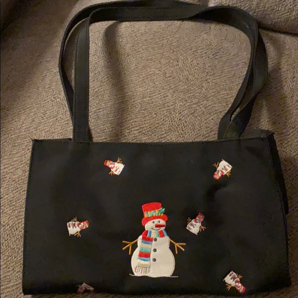 Snowman shoulder bag